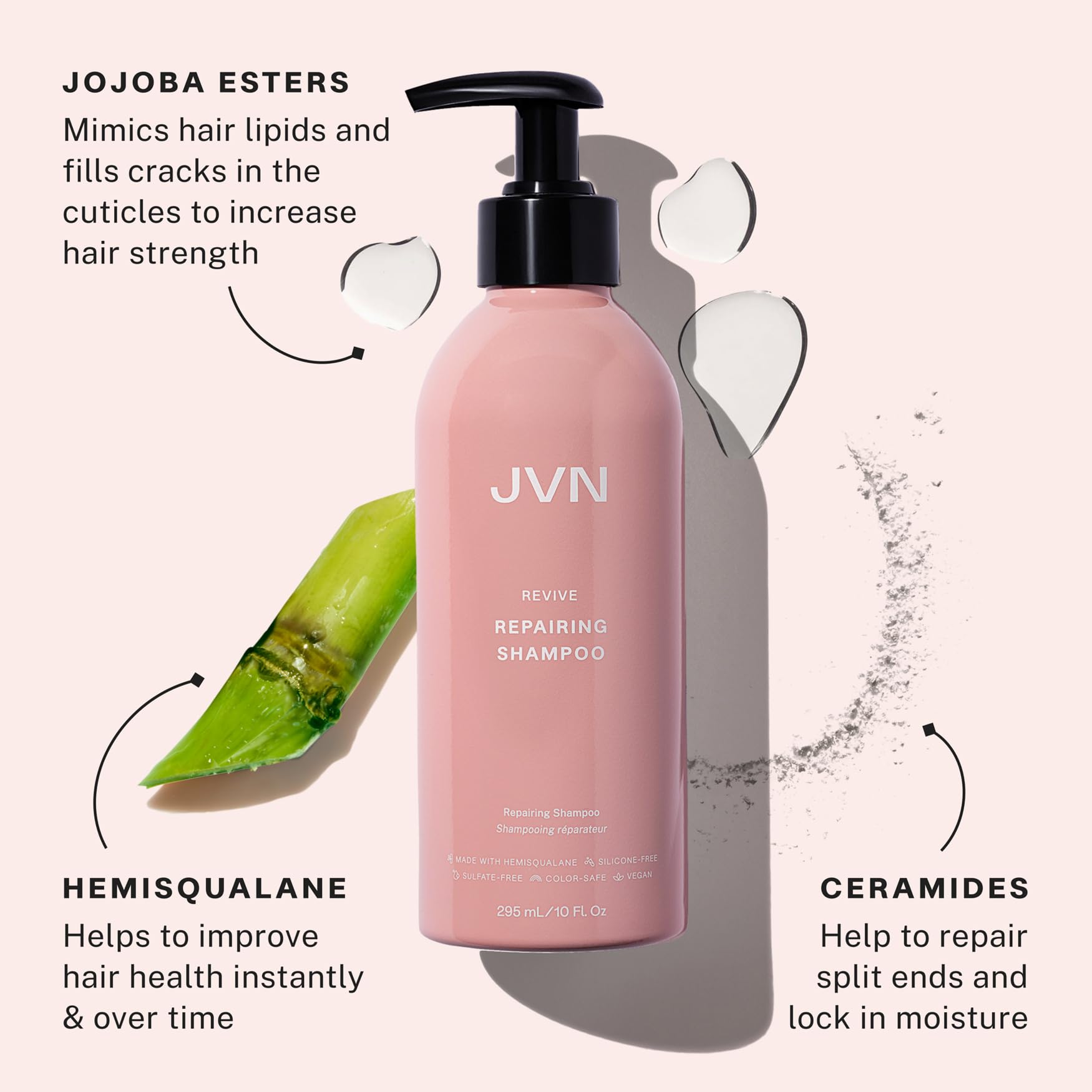 Amazon.com : JVN Revive Repairing Shampoo & Conditioner Set, 20 Fl